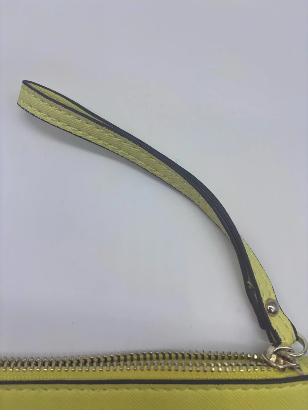 kate spade New York Bright Yellow Saffiano Wristlet